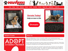 Tablet Screenshot of paws4you.org